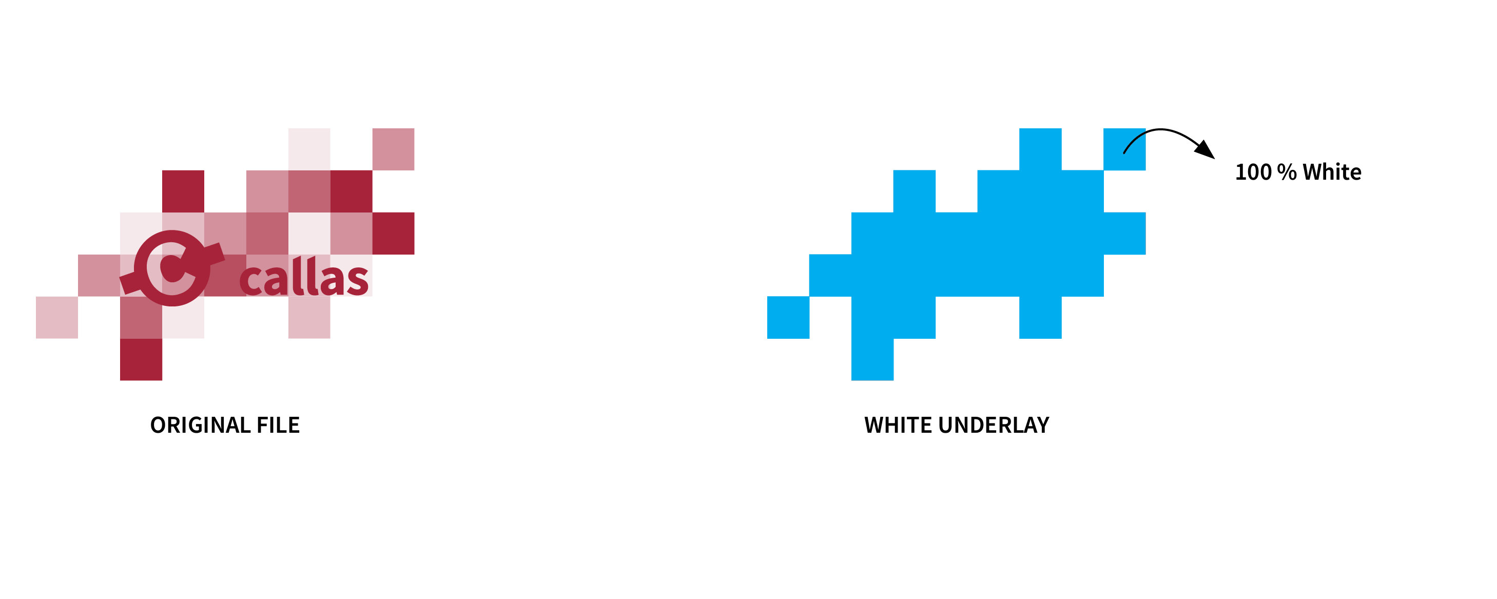 White underlay using