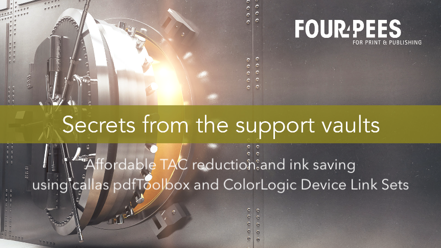 Webinar - Affordable TAC reduction and InkSaving using pdfToolbox and ColorLogic DLS